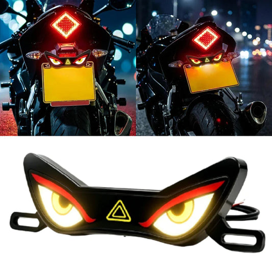 Motorcycle Demon Eye LED Brake Warning Light | 12V Neon Decor Motorcycle LED Light Oasis Select