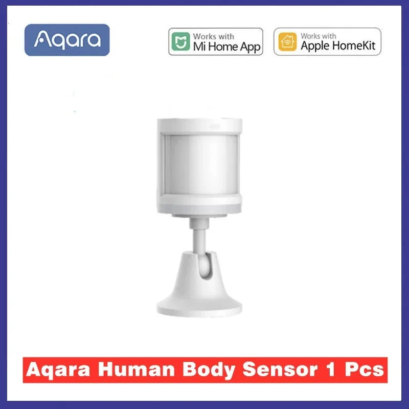Aqara Human Body Sensor Smart body Movement Motion Sensor Wireless ZigBee work with Mi home for Mijia Homekit Gateway hub Peaceful Pleasures Health and Wellness Aqara Sensor 1pcs