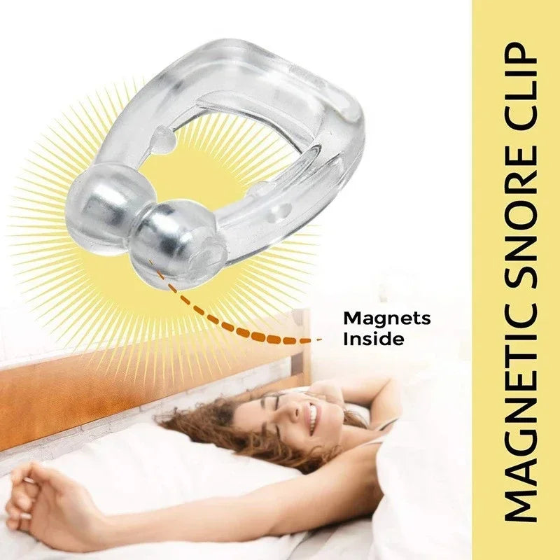 Magnetic Silicone Anti-Snoring Nose Clip – Sleep Aid Device Peaceful Pleasures Health and Wellness
