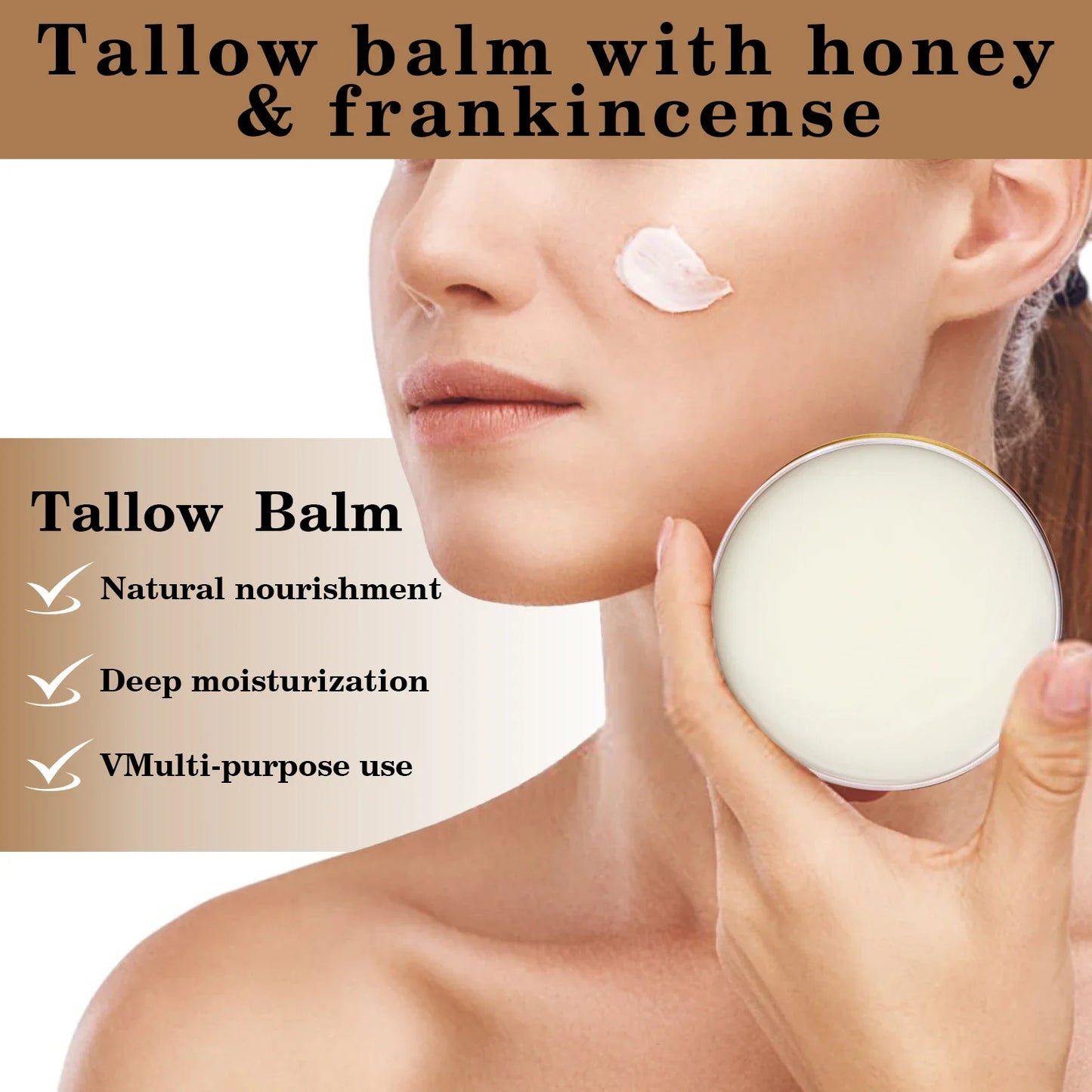 YURHERSU Bovine Tallow Face Cream – Deep Moisture & Nourishment