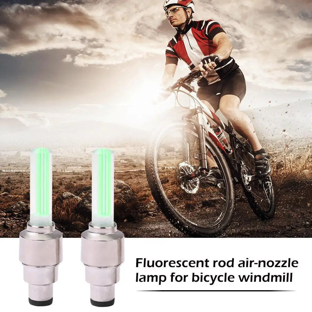 LED Bicycle Valve Light for Night Riding Safety Peaceful Pleasures Health and Wellness