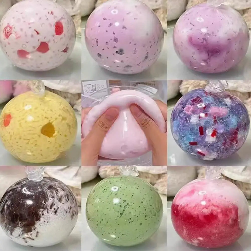 DIY Squeezable Ball Stress Relief Toy Handmade Decompression Slow