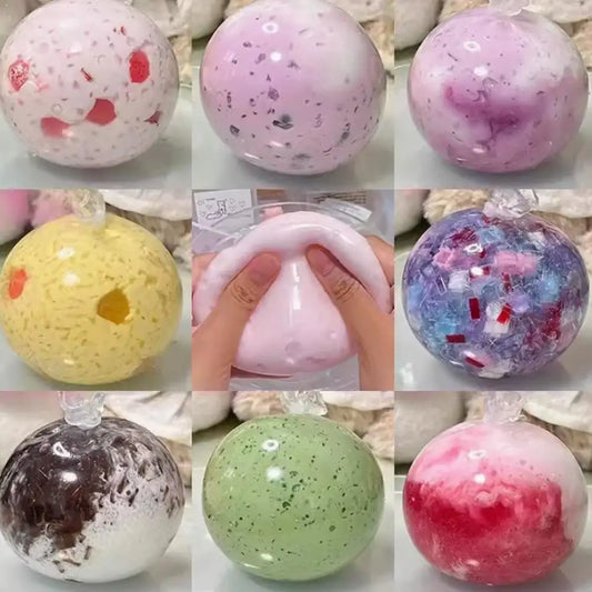 DIY Squeezable Ball Stress Relief Toy Handmade Decompression Slow Peaceful Pleasures Health and Wellness