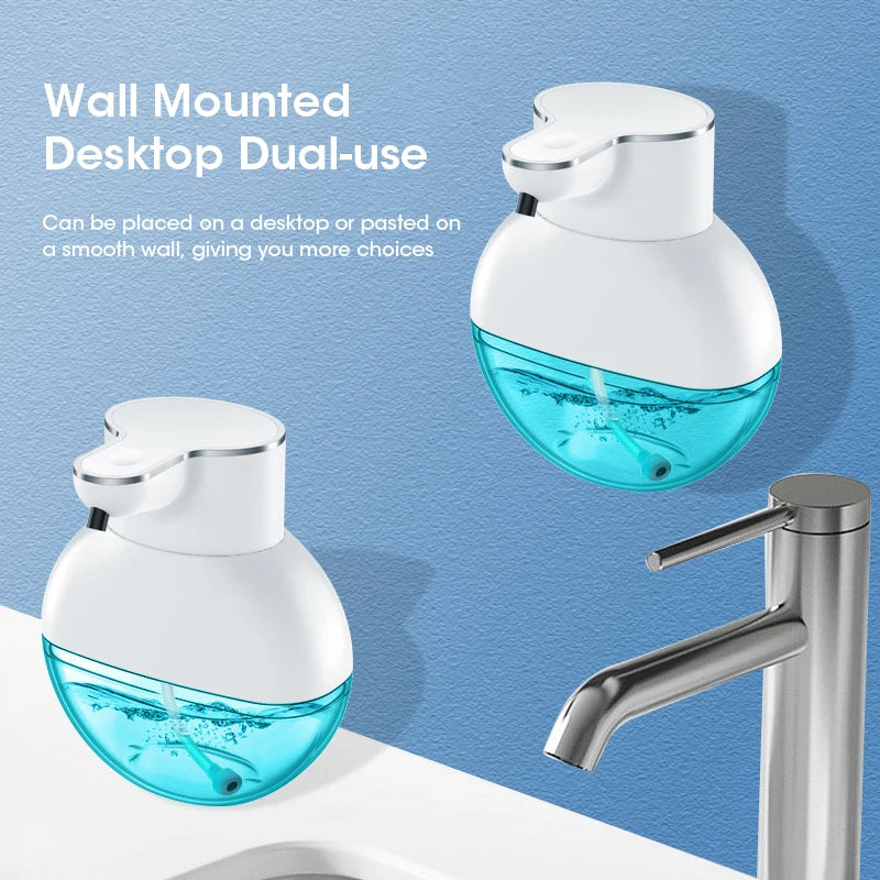 Touchless Automatic Foam Soap Dispenser 400ml Smart Hand Washing Machine With ABS Material USB Charging Foam Droplets Peaceful Pleasures Health and Wellness