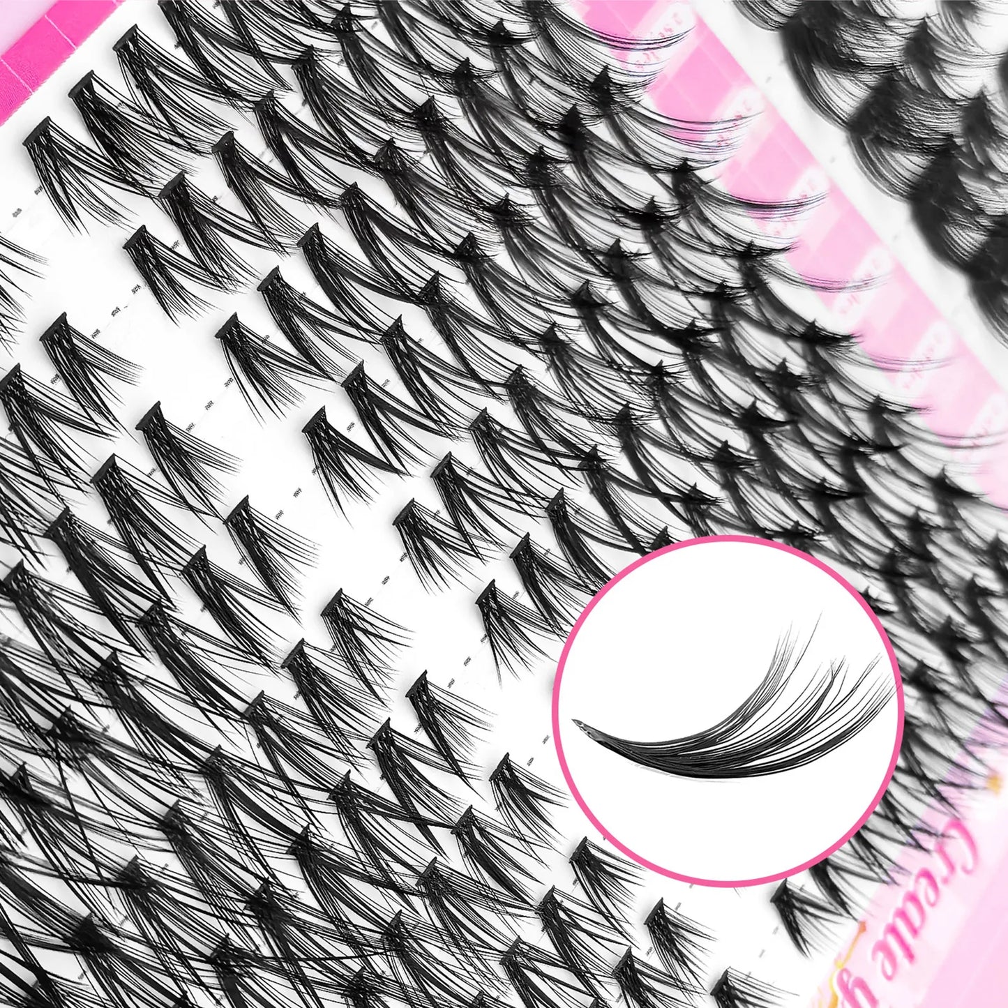 Manga Cluster False Lashes 10–16mm Fluffy Fairy DIY Extensions