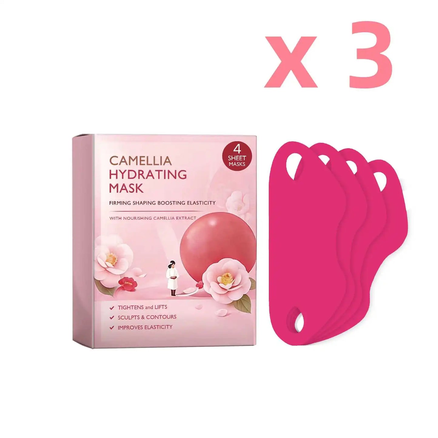 Korean Chin Lifting Facial Mask | Firming Ear Hook Patch 4pc