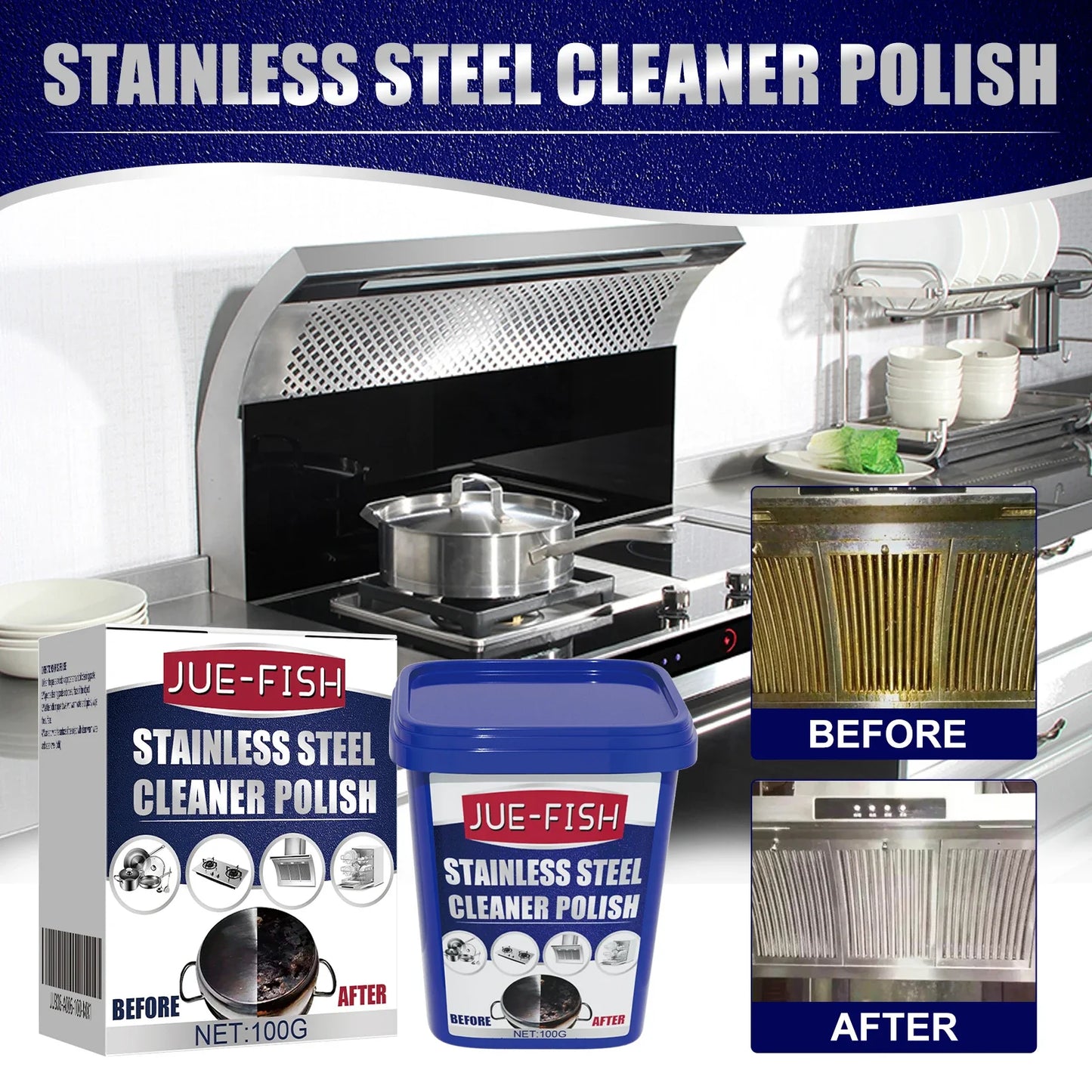 Jue Fish Bathroom Cleaner – Tiles, Glass & Stainless Steel