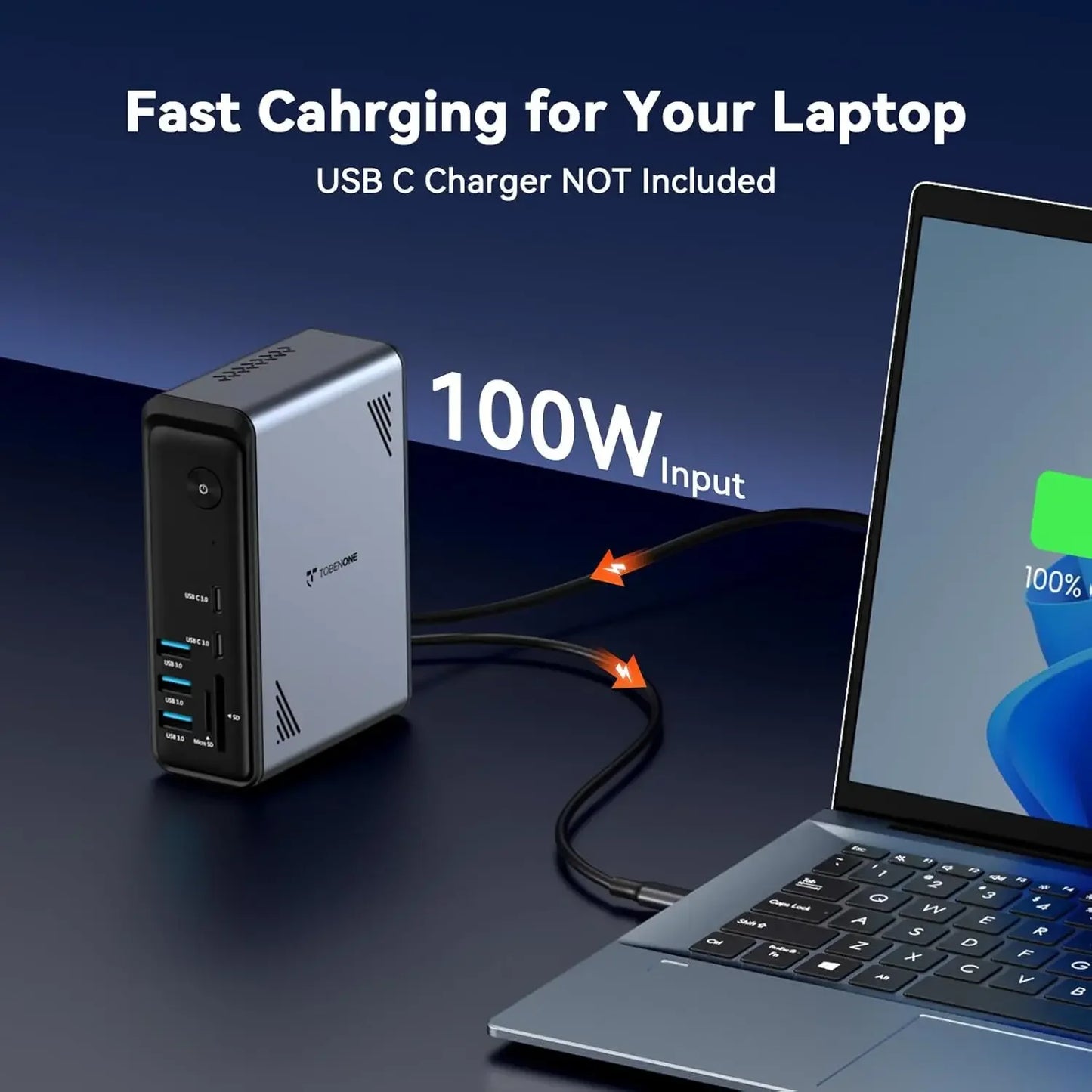 18-in-1 USB C Docking Station for Laptops, Triple 4K Display with 9 USB Ports, Gigabit Ethernet & PD3.0 Peaceful Pleasures Health and Wellness