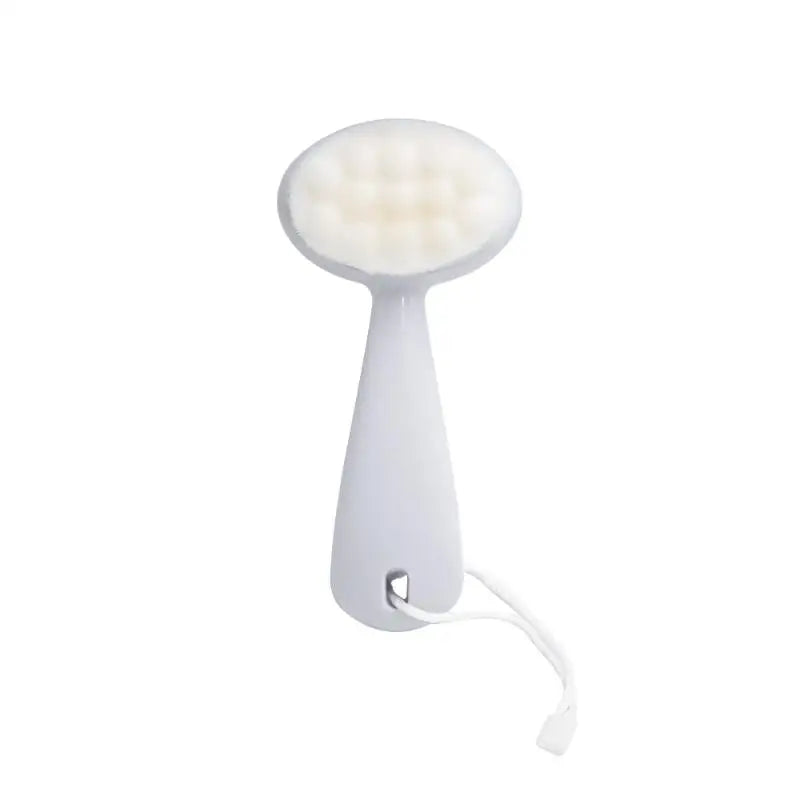 Pore Cleaner Wash Face Brush Deep Cleaning Facial Care Facial Exfoliator Brush Blackhead Soft Face Cleansing Brush Peaceful Pleasures Health and Wellness White