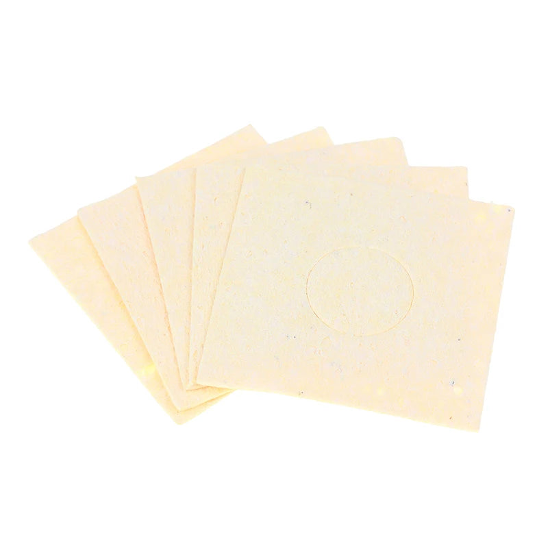5Pcs 60*60mm Soldering Clean Sponge Solder Tip Cleaning Sponges Cleaner Pads Desoldering Soldering Iron Accessories Peaceful Pleasures Health and Wellness