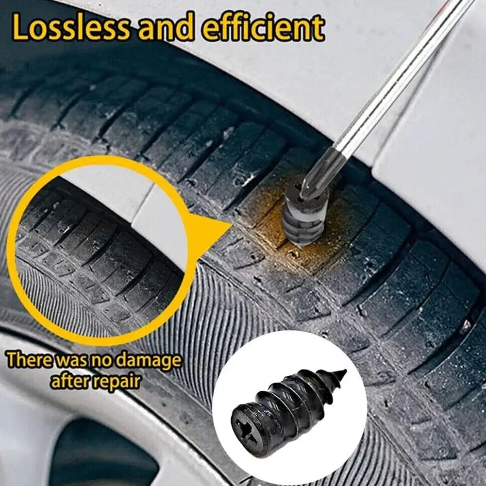 Rubber Tire Repair Nail Kit – Car, Truck & Motorcycle Tubeless