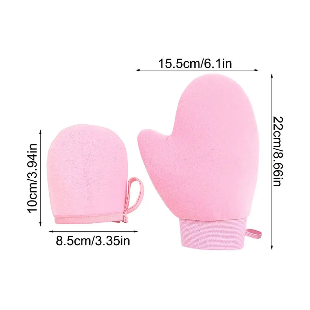 2-Pc Self-Tanning Mitt Set – Streak-Free Applicator Gloves