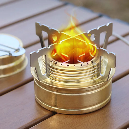 Outdoor Alcohol Stove Cross Bracket camping Stove Stainless Steel High Temperature Resistant Hiking Backpacking Cookware ﻿ Peaceful Pleasures Health and Wellness