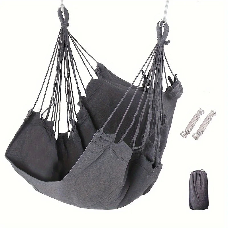 Fabric Hammock Chair Swing | Tie Ropes & Storage Bag Included