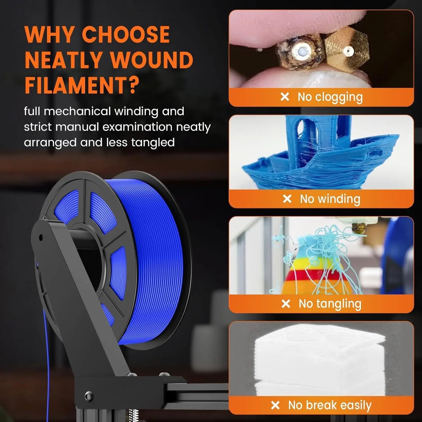 PETG Filament 1.75mm 250g/500g/1kg – Red & Green ±0.02mm