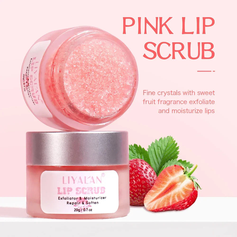 Pink Sugar Lip Scrub – Exfoliating & Moisturizing Peaceful Pleasures Health and Wellness