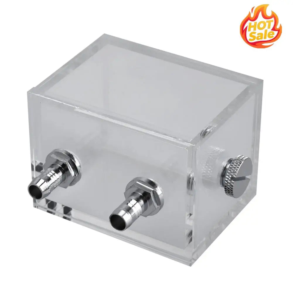 200ml PC Water Cooling Reservoir G1/4 Acrylic Tank & Fan Block