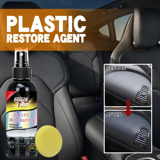 Crystal Clear Car Interior Plastic Restore & Wax Coating 4.05oz Interior Restore Wax Oasis Select