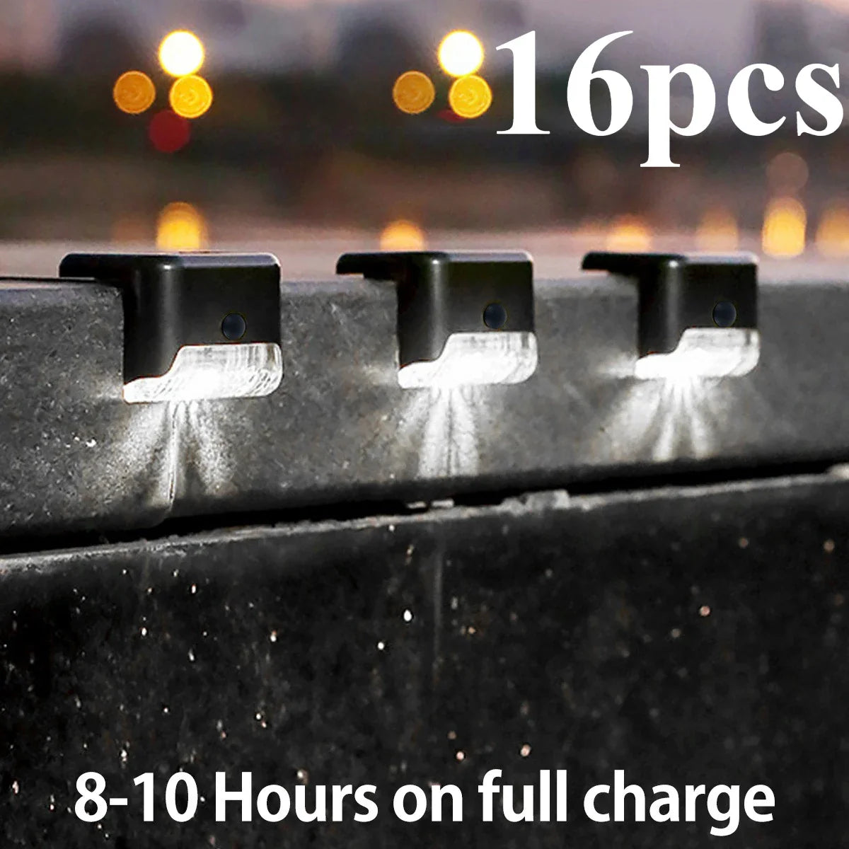 Solar LED Fence & Step Lights | IP65 Waterproof Garden Lamp