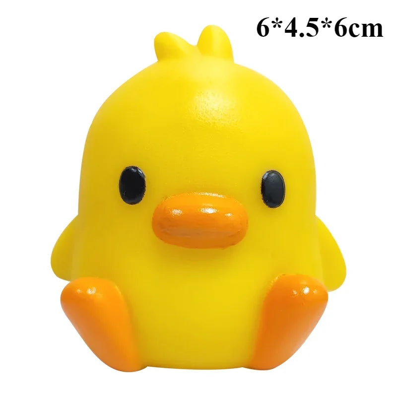 Cartoon Yellow Duck Night Light – Cute Bedside Desk Lamp