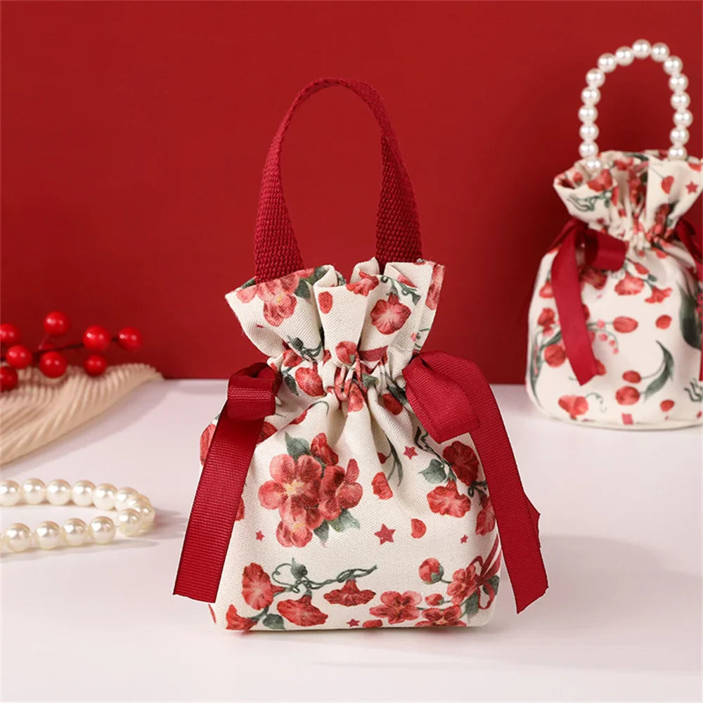 Canvas Drawstring Candy Gift Bags – Wedding & Party Favours