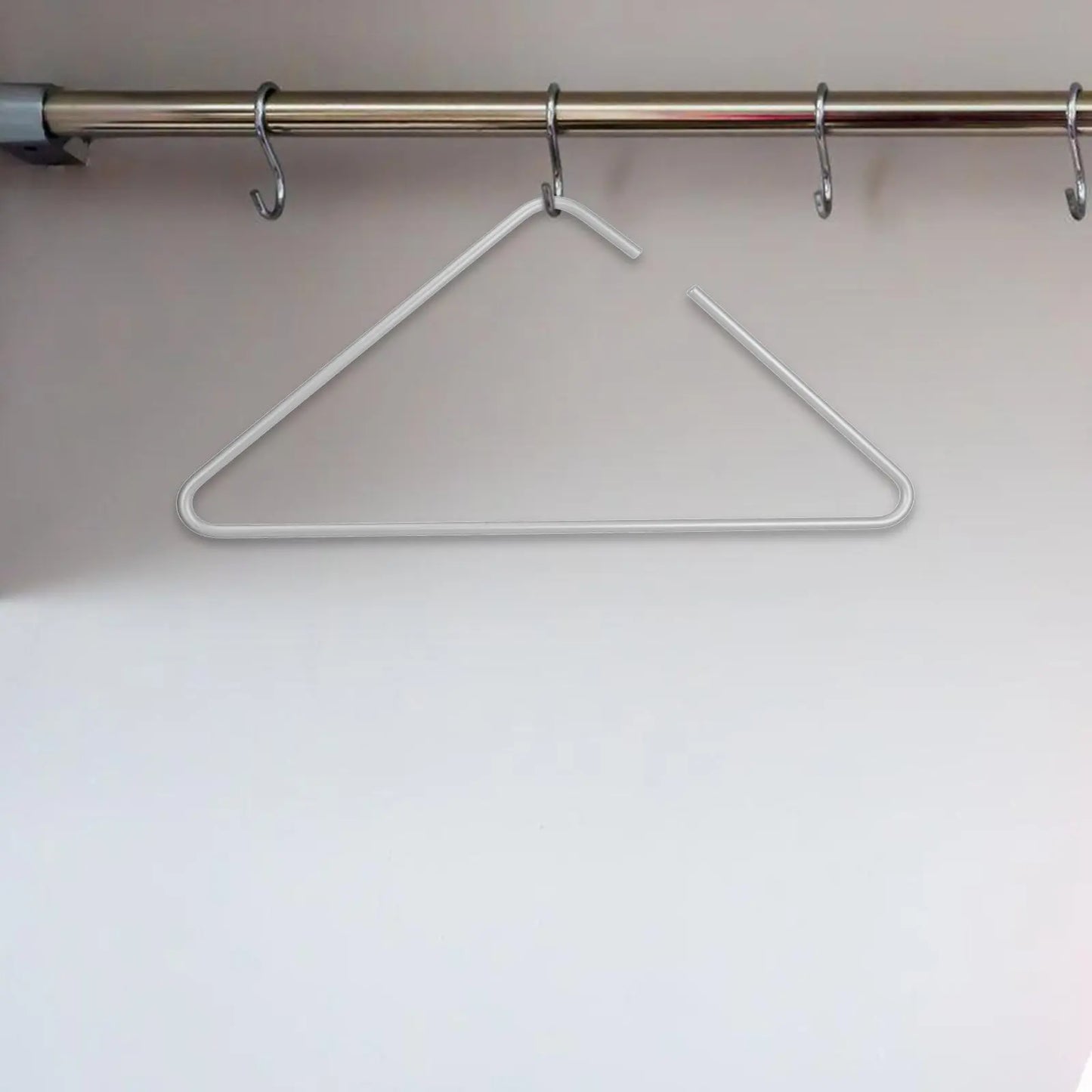 5Pcs Solid Metal Hangers Space Saving Open Clothes Organizer for Dresses Suits Jackets Pants Metal Open Hanger Peaceful Pleasures Health and Wellness Default Title