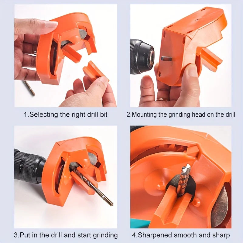 Multi-functional Twist Drill Grinder, 2-16mm lmpact Electric Drill,Wear-resistant Diamond Sharpener, Drill Bit Grinding Tool Peaceful Pleasures Health and Wellness