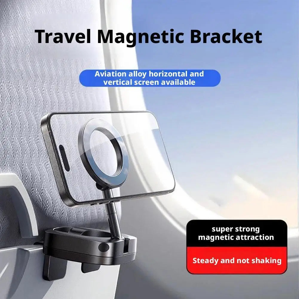 Universal Travel Magnetic Phone Stand 360° Rotating Car Headrest Mount for Magsafe iPhone Universal Car Bracket Peaceful Pleasures Health and Wellness