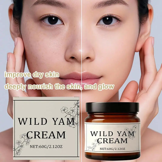 Wild Yam Cream Moisturizing Face Cream Body Lotion Face Cream Care Even & Luminous Skin Peaceful Pleasures Health and Wellness