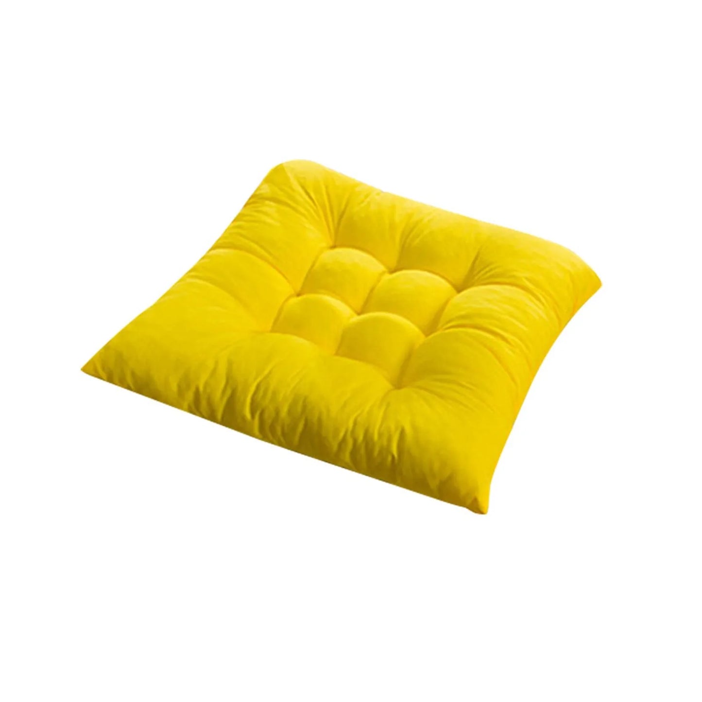40cm Throw Pillow Chair Fixed Rope Non-Slip Seat Cushion Nap Pillows Home Office Chair Cushion Seat Soft Pad Pillow Sofa Cushion Peaceful Pleasures Health and Wellness Yellow