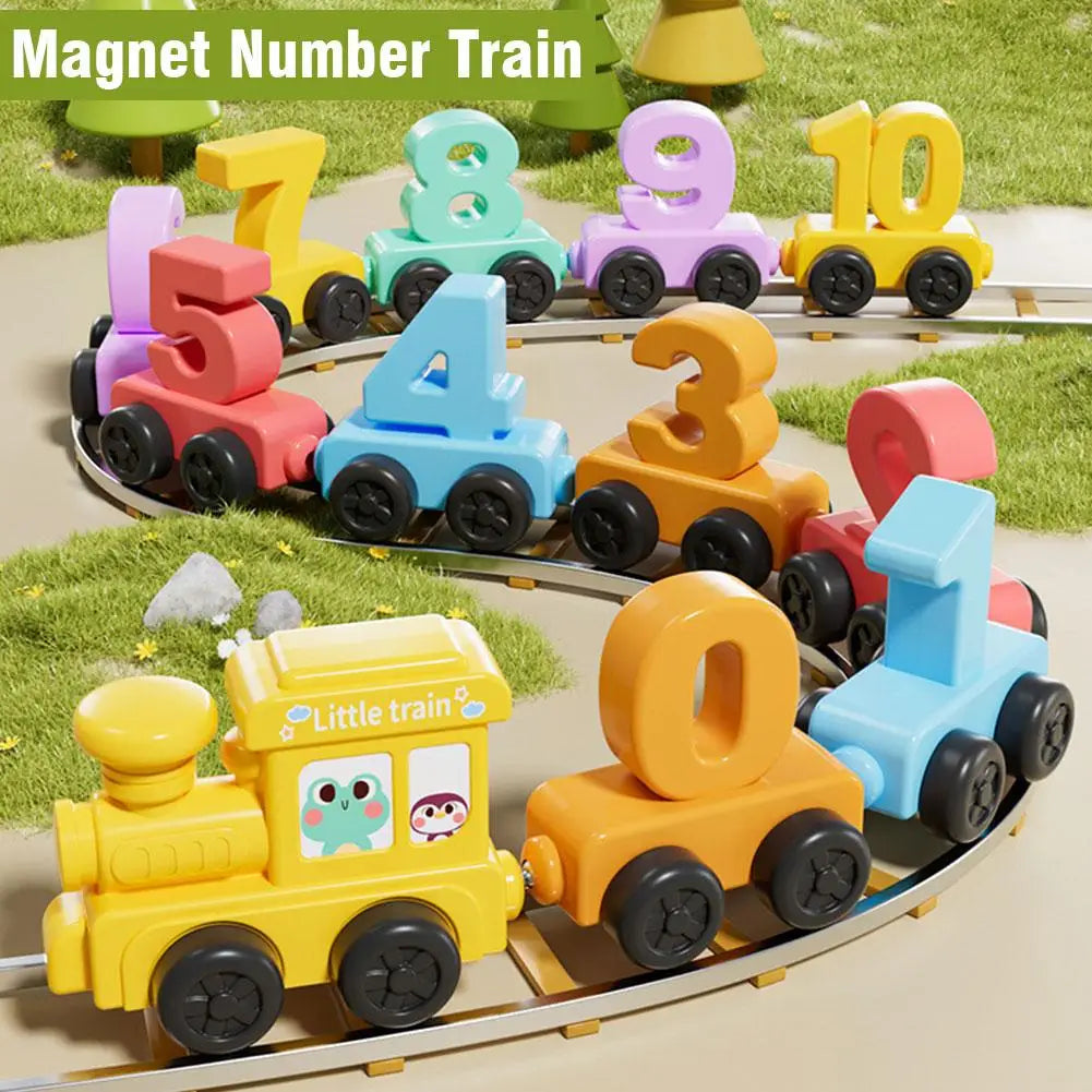 Magnetic Number Train Set | Educational Counting Toy Ages 1–4 Educational Train Toy Peaceful Pleasures Health and Wellness