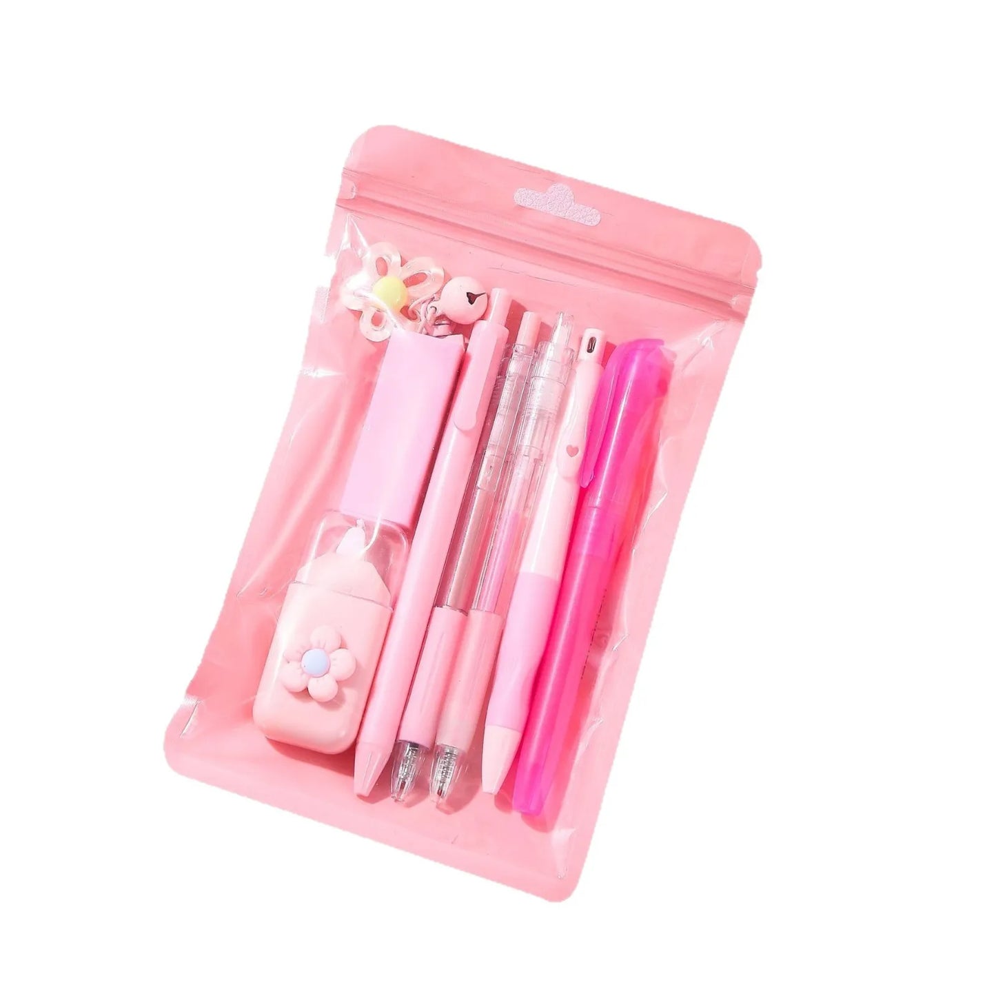Macaron Color Stationery High Aesthetic Student School Opening Prize 8 in 1 Study Stationery Gift Set Cute Gift Boxes Stationery Peaceful Pleasures Health and Wellness