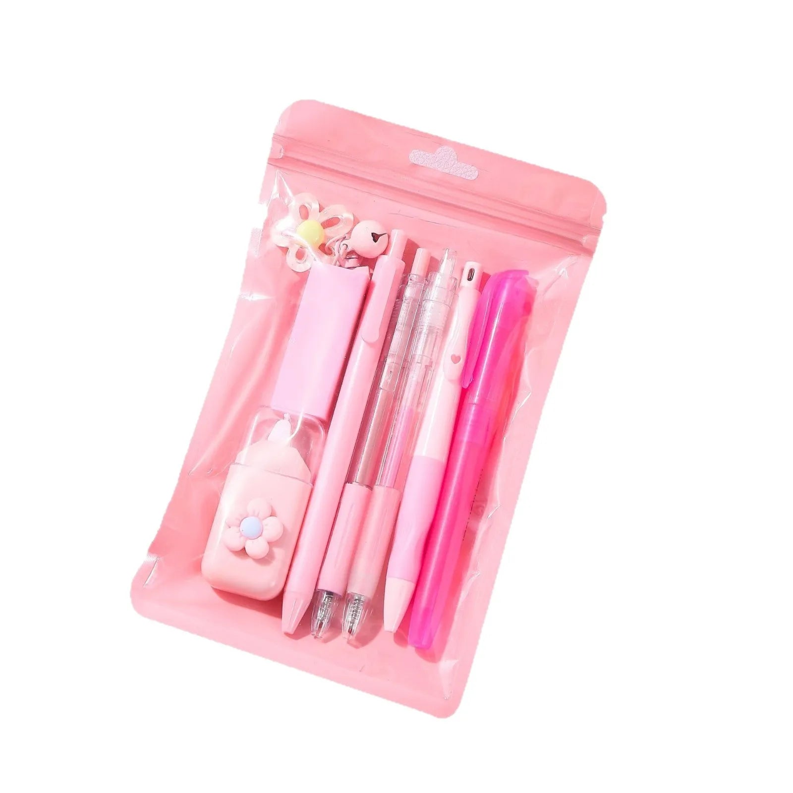 Macaron Color Stationery High Aesthetic Student School Opening Prize 8 in 1 Study Stationery Gift Set Cute Gift Boxes Stationery Peaceful Pleasures Health and Wellness
