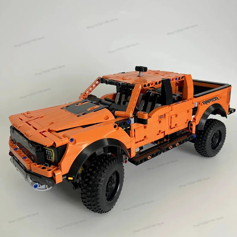 MOC Creative DIY Vehicle Bricks Tech Raptors F150 Truck Race Car