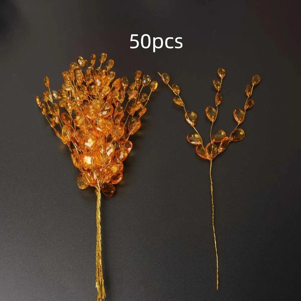 50pcs Acrylic Crystal Bud Branches | DIY Wedding & Home Décor
