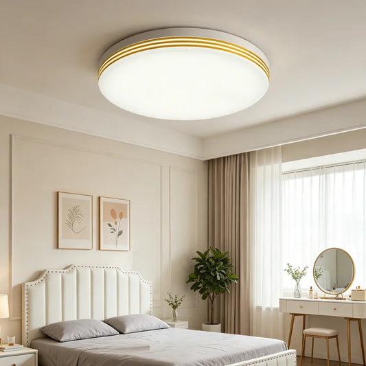 RUNTOIN 36W-48W Modern LED Ceiling Light | CCT Warm Cool White LED Ceiling Light Peaceful Pleasures Health and Wellness