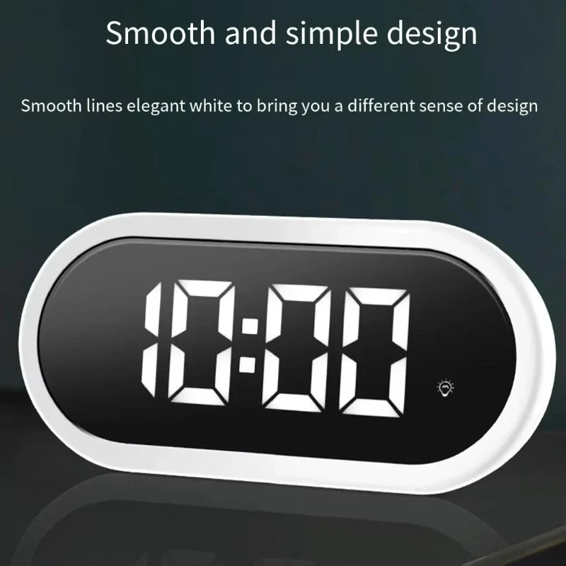 LED Digital Alarm Clock | Snooze, Dimmer & USB Charging