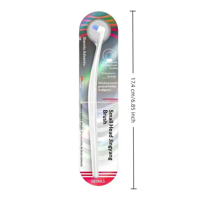 Small Head Single Bundle Interdental Brush Teeth Cleaning Toothbrush Deep Oral Cleaning Soft Bristle Colorful Small Head Brush Peaceful Pleasures Health and Wellness