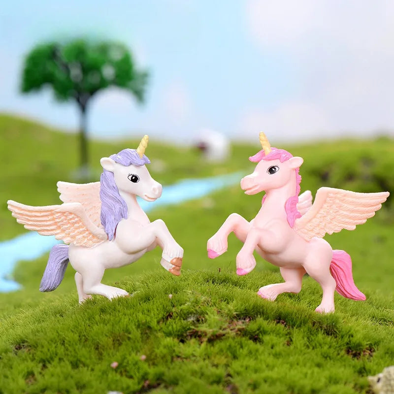Unicorn Figurine Fairy Garden Miniature Statue | Home Décor