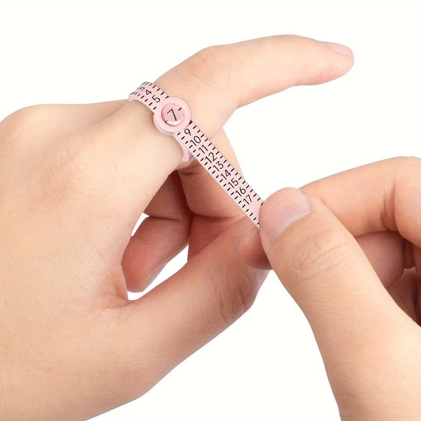 Ring Sizer Tool Set – Sizes 1–17 with Magnifying Glass & Ruler