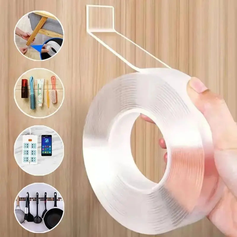 Nano Double-Sided Mounting Tape – Reusable & Traceless