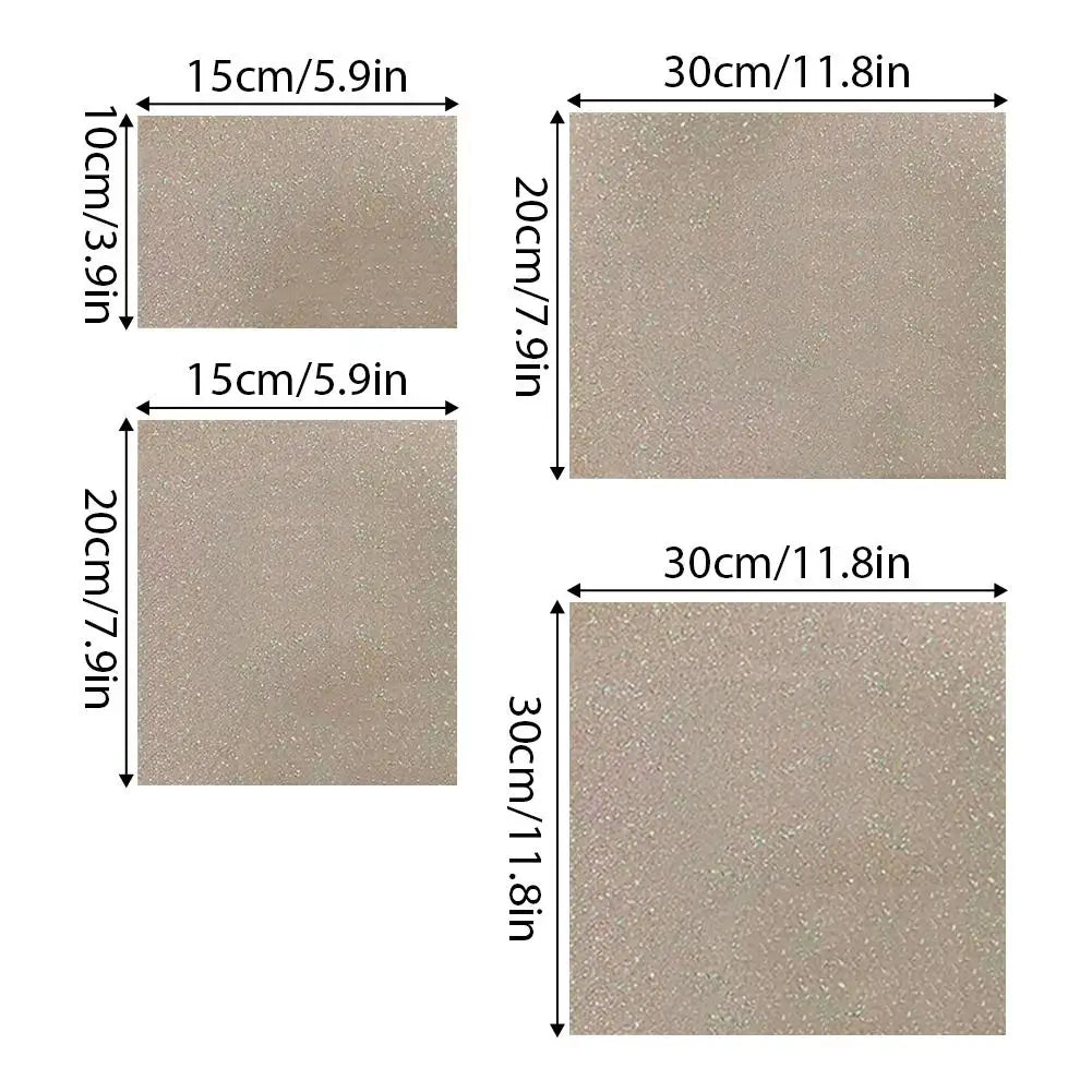 Glitter Ironing Sheets for Fuse Beads – 6-Pc Reusable DIY Set