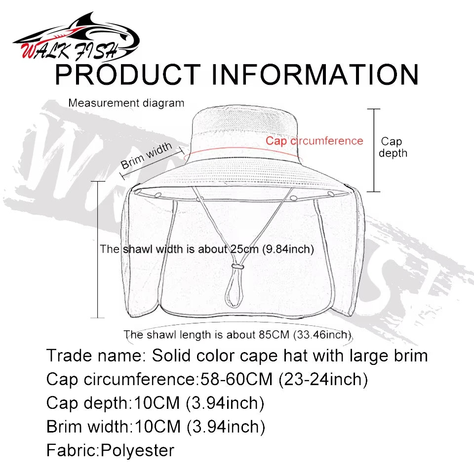 Summer Fishing Cap with UV Protection & Waterproof Mesh Peaceful Pleasures Health and Wellness
