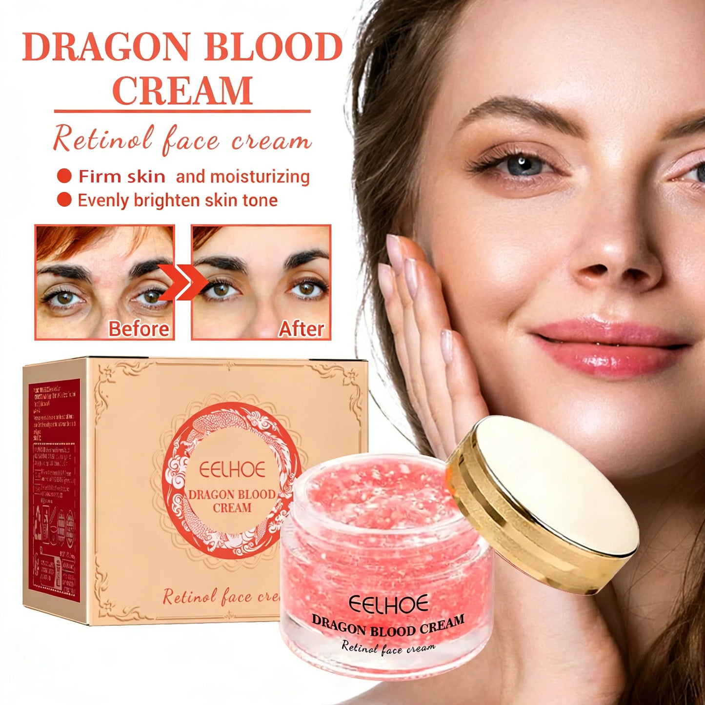 Dragon Blood Cream Retinol & Hyaluronic Acid Moisturizer 50g