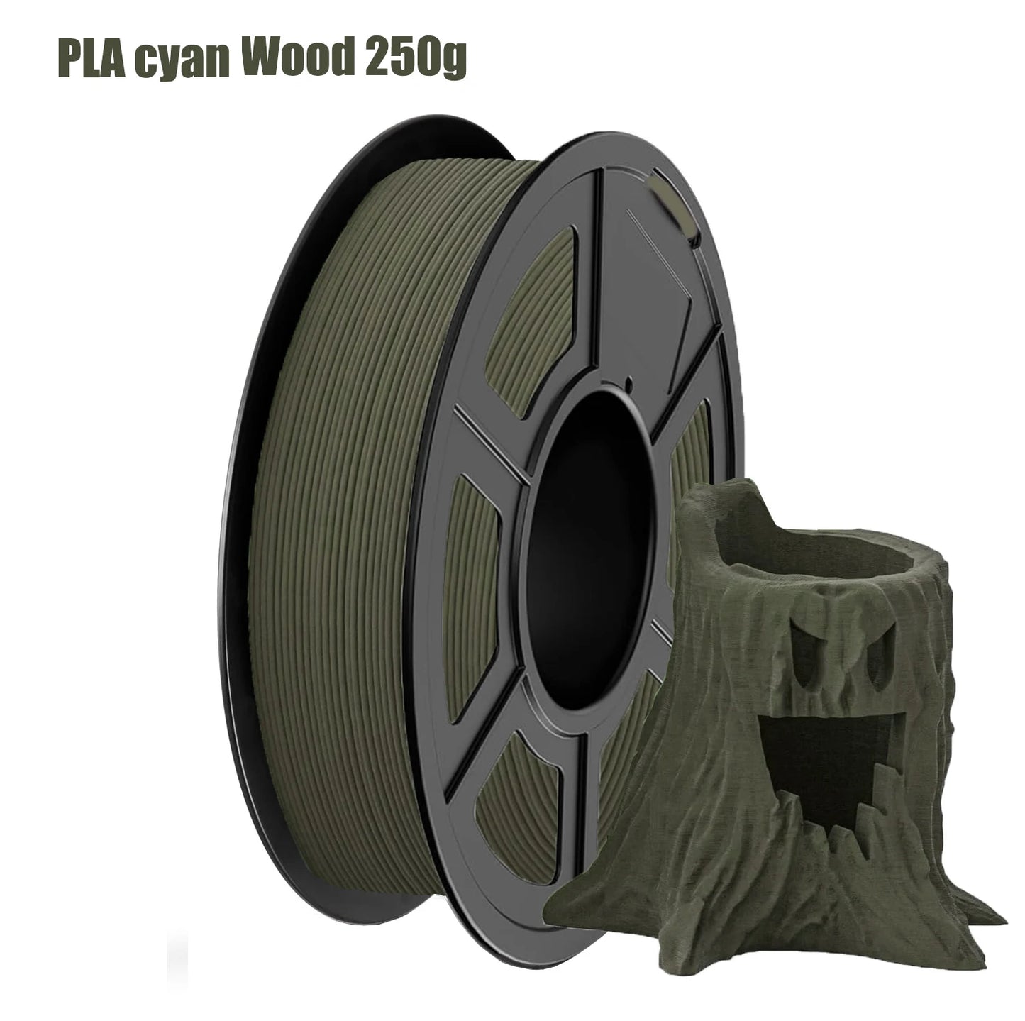 Wood PLA Filament 1.75mm Bundle – 4 Colors, Vacuum Packed