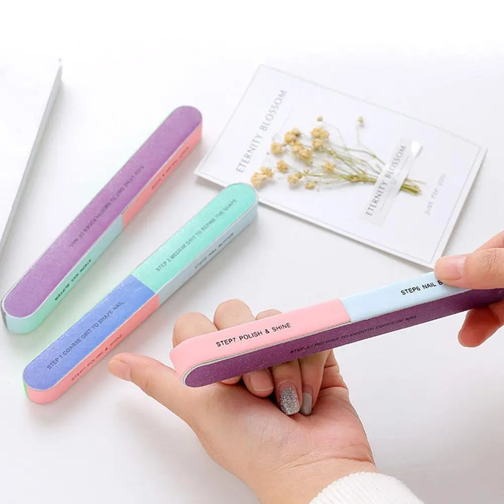 7-Sided Nail Buffer Block | Professional Nail File Polishing Tool