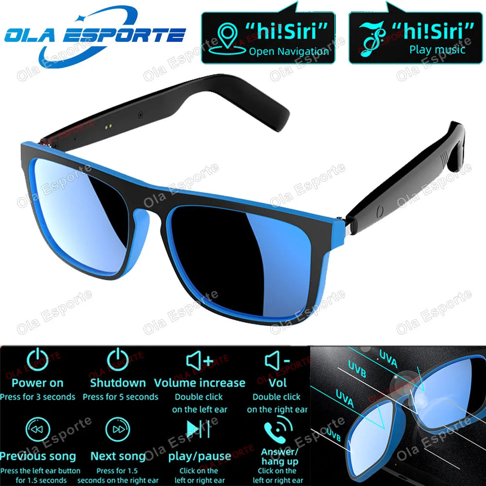2026 Smart Audio Glasses Touch Open Listening Design Lightweight Ultra Clear Sound Quality Bluetooth Call Waterproof Glasses New Peaceful Pleasures Health and Wellness Smart Glasses