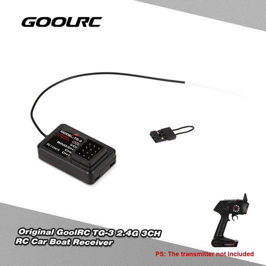 GoolRC TG-3 2.4GHz 3CH RC Car Boat Receiver – TG3 AX5S RC Receiver Module Peaceful Pleasures Health and Wellness