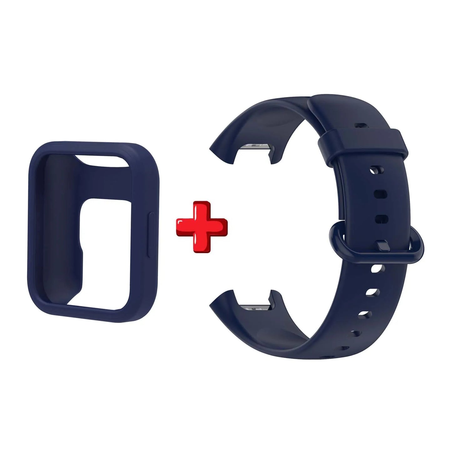 Silicone Band & Protective Case for Redmi Watch 2 Lite Peaceful Pleasures Health and Wellness Blue