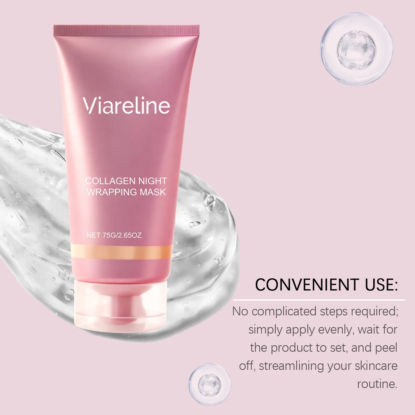 Viareline Collagen Peel-Off Mask | Pores, Blackheads & Glow